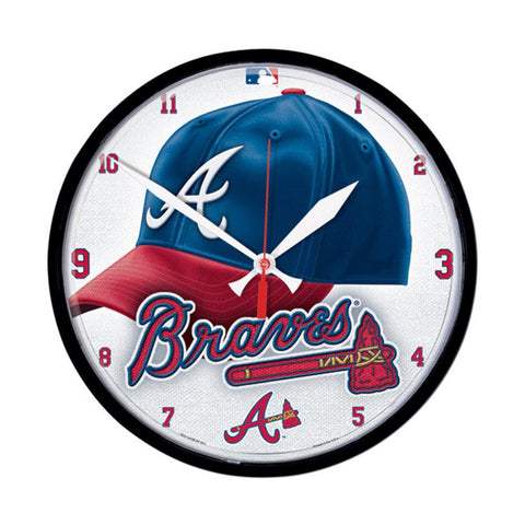Atlanta Braves MLB Round Wall Clock