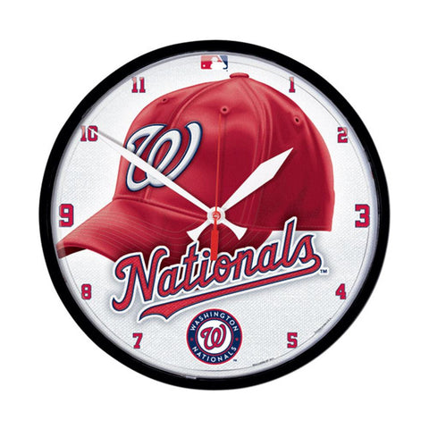 Washington Nationals MLB Round Wall Clock