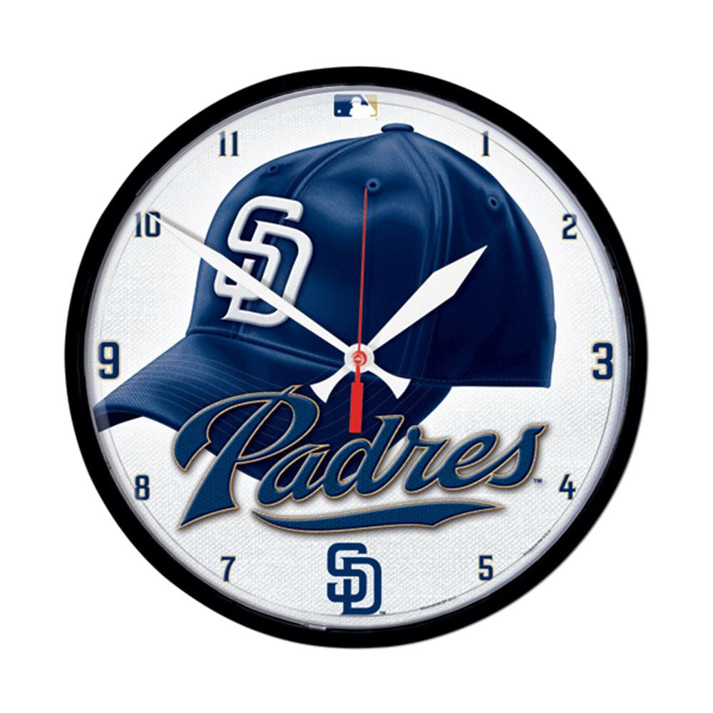 San Diego Padres MLB Round Wall Clock
