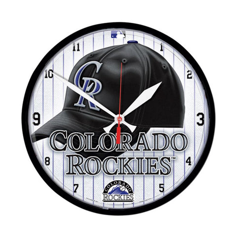 Colorado Rockies MLB Round Wall Clock