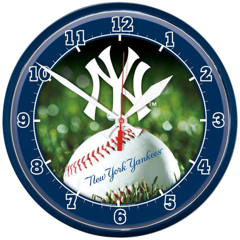 New York Yankees MLB Round Wall Clock