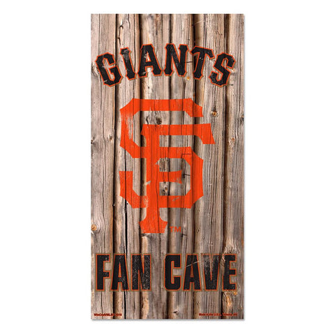 San Francisco Giants MLB Fan Cave Retro Wood Sign (6in x12 in)