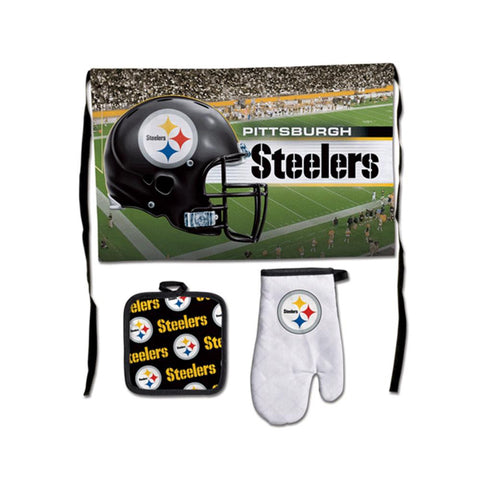 Pittsburgh Steelers NFL Premium 3-Piece Barbeque Tailgate Set