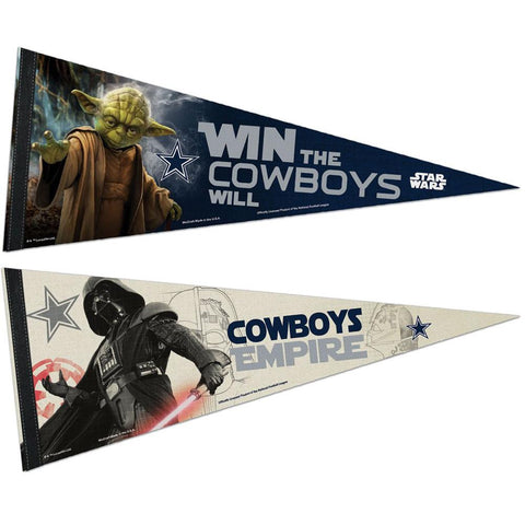 Dallas Cowboys NFL Star Wars Dark Side-Light Side Premium Pennant 2pc Set (12in. x 30in.)
