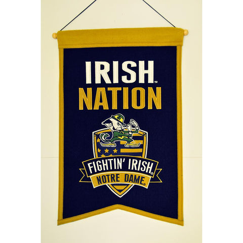 Notre Dame Fighting Irish NCAA Nations Banner (15x20)