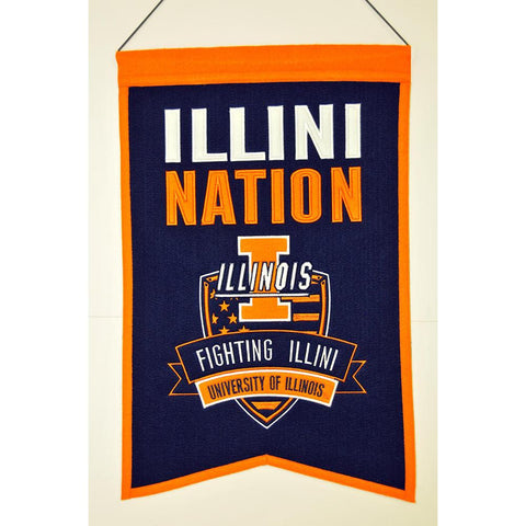 Illinois Fighting Illini NCAA Nations Banner (15x20)