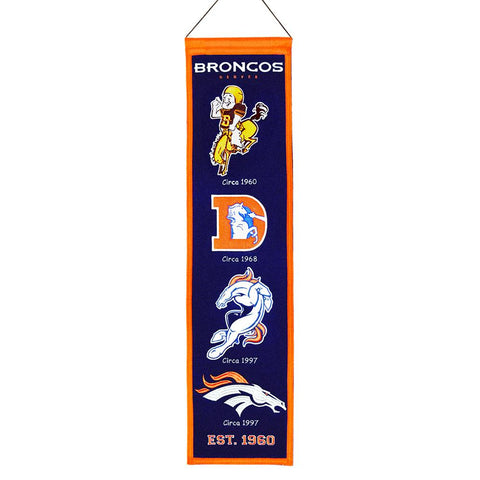 Denver Broncos NFL Heritage Banner (8x32)