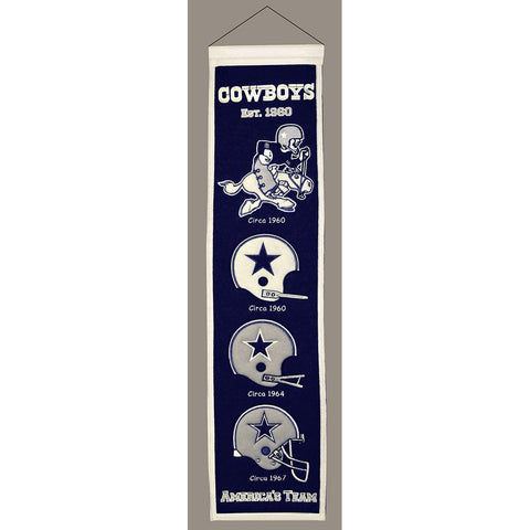 Dallas Cowboys NFL Heritage Banner (8x32)