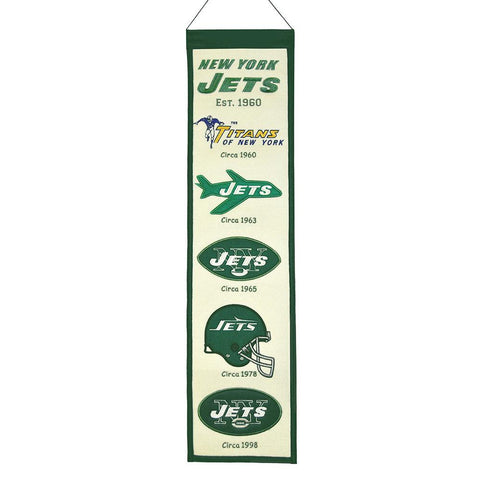 New York Jets NFL Heritage Banner (8x32)