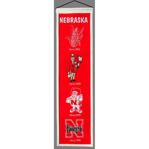 Nebraska Cornhuskers NCAA Heritage Banner (8x32)