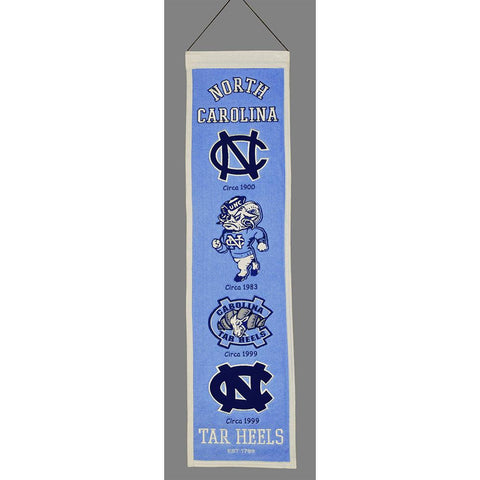 North Carolina Tar Heels NCAA Heritage Banner (8x32)