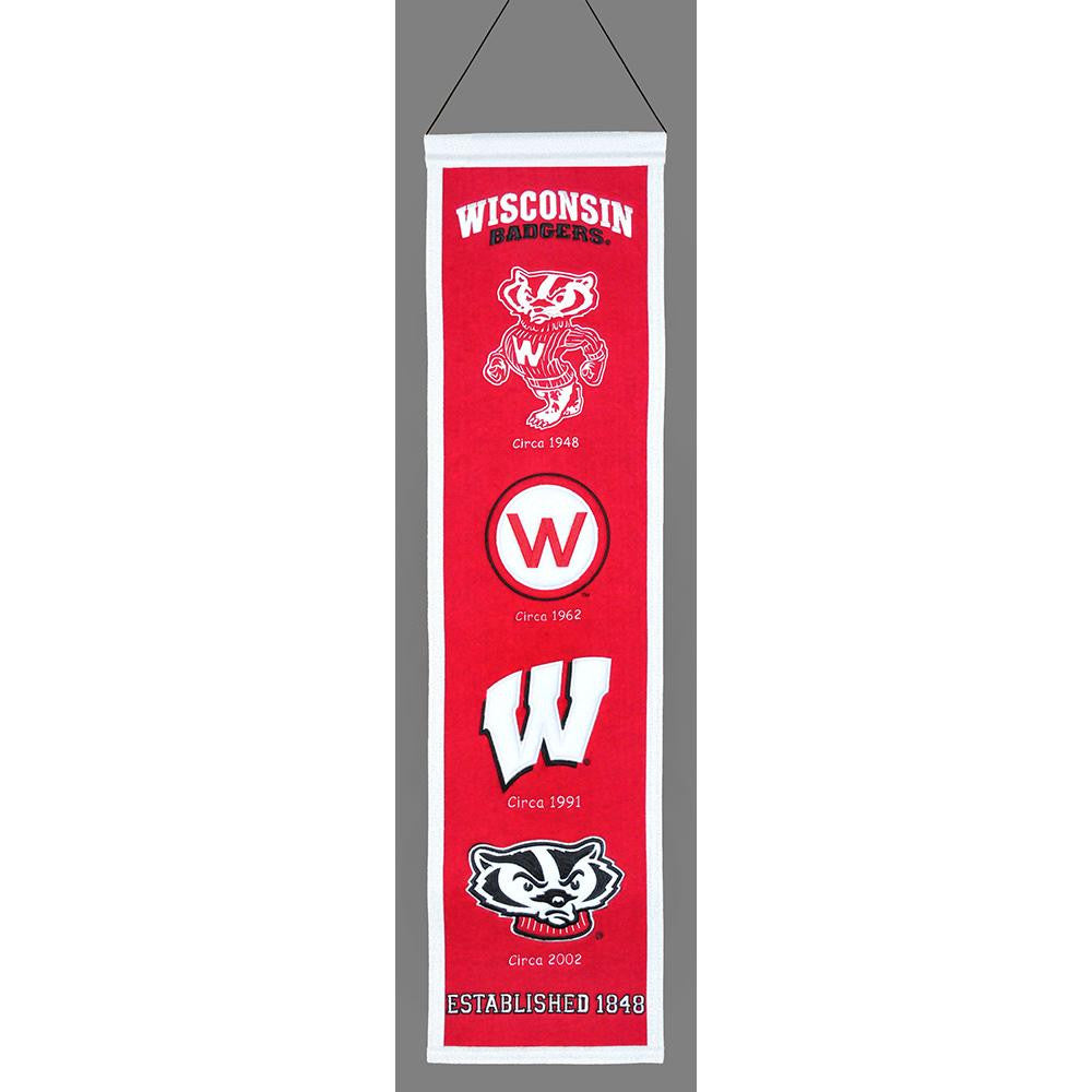 Wisconsin Badgers NCAA Heritage Banner (8x32)