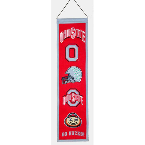 Ohio State Buckeyes NCAA Heritage Banner (8x32)