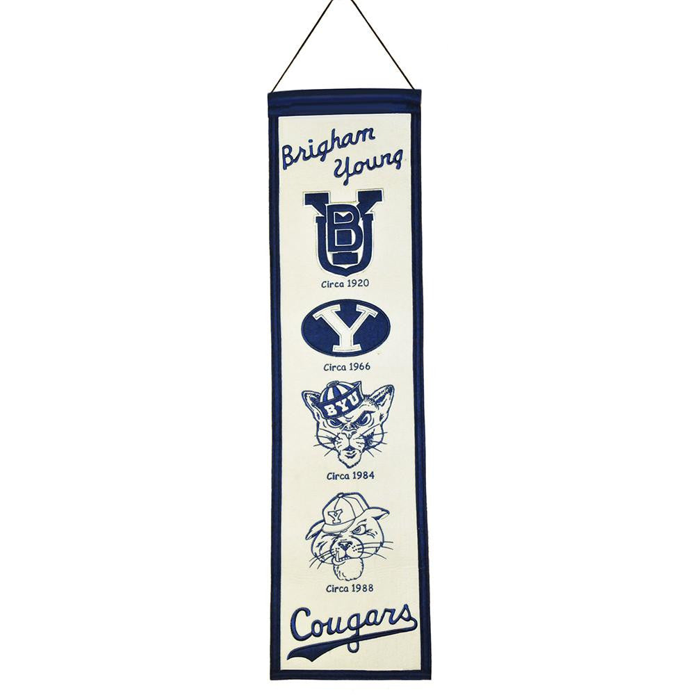 Brigham Young Cougars NCAA Heritage Banner (8x32)