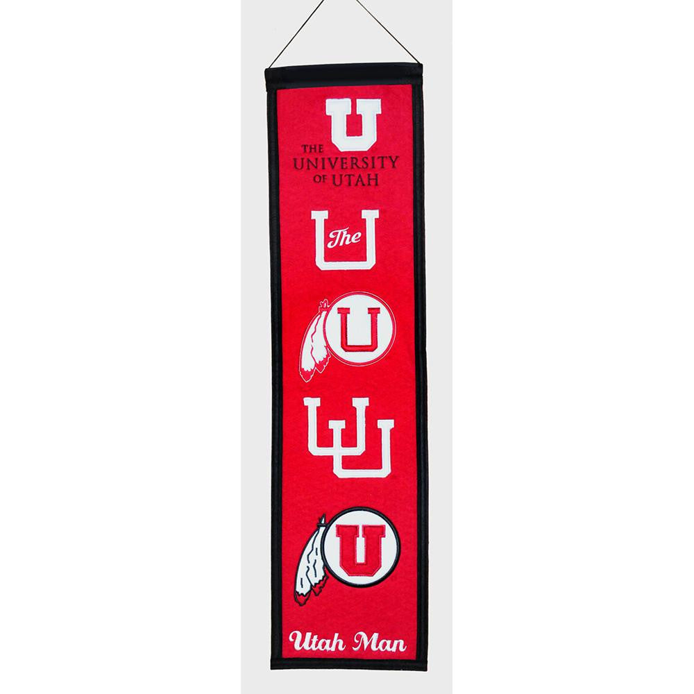 Utah Utes NCAA Heritage Banner (8x32)