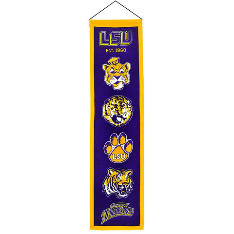LSU TIgers NCAA Heritage Banner (8x32)