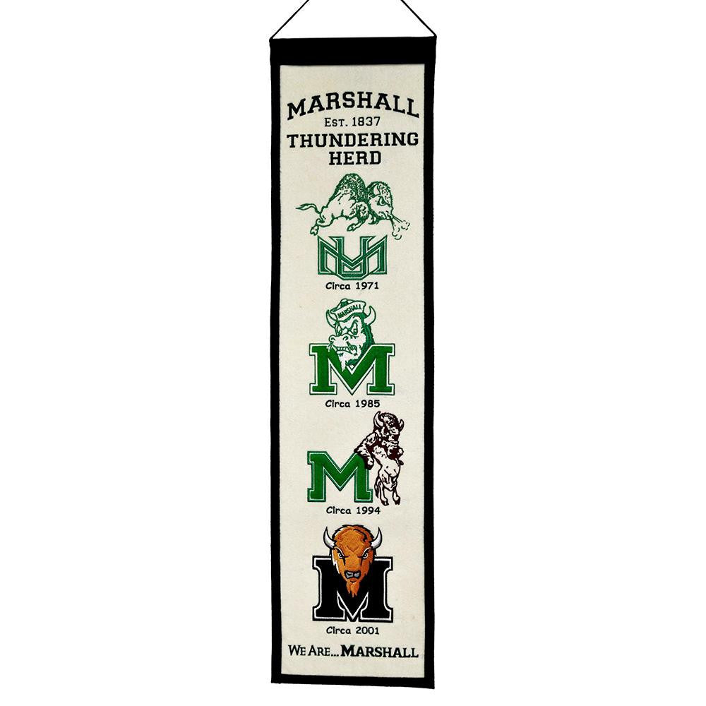 Marshall Thundering Herd NCAA Heritage Banner (8x32)