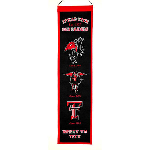 Texas Tech Red Raiders NCAA Heritage Banner (8x32)