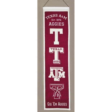 Texas A&M Aggies NCAA Heritage Banner (8x32)