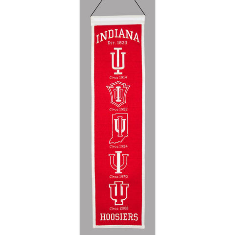 Indiana Hoosiers NCAA Heritage Banner (8x32)