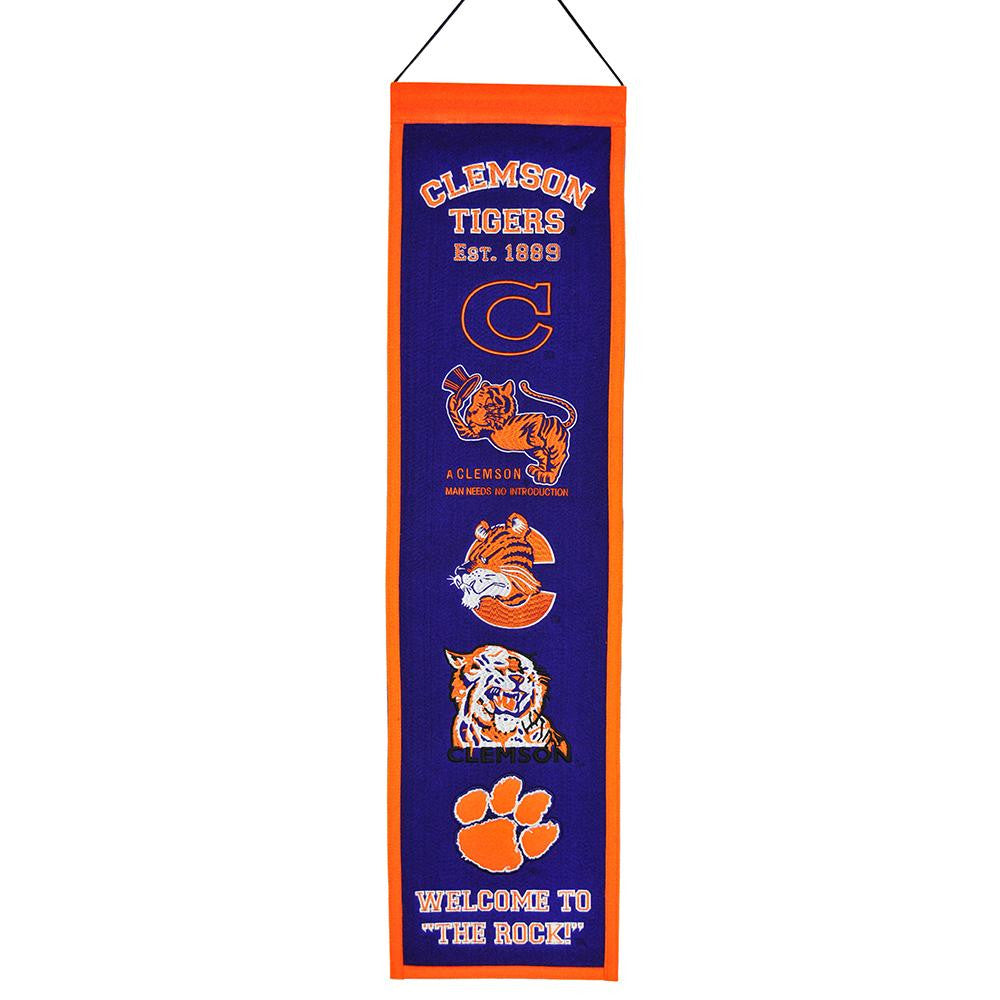 Clemson Tigers NCAA Heritage Banner (8x32)