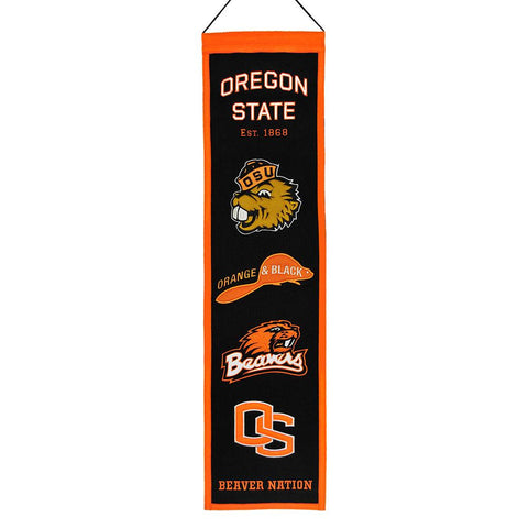 Oregon State Beavers NCAA Heritage Banner (8x32)