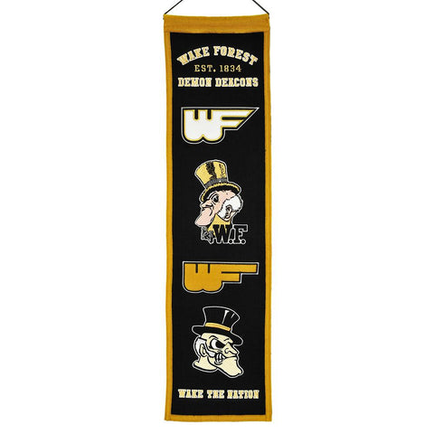Wake Forest Demon Deacons NCAA Heritage Banner (8x32)