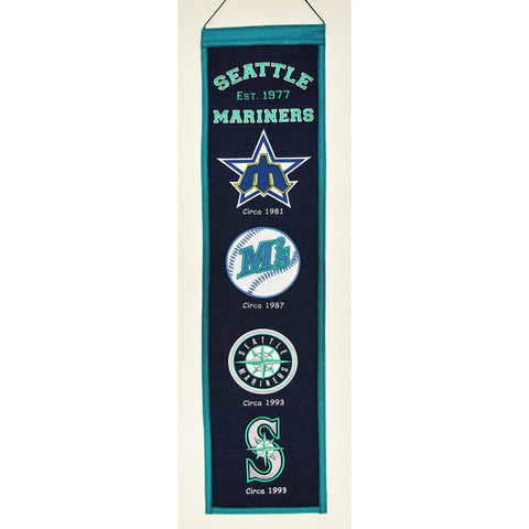 Seattle Mariners MLB Heritage Banner (8x32)