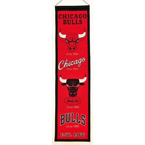 Chicago Bulls NBA Heritage Banner (8x32)