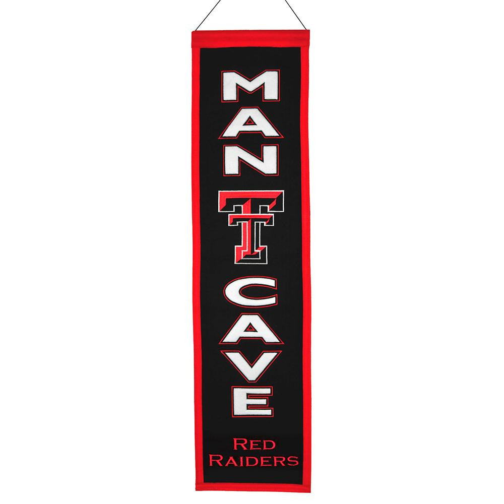 Texas Tech Red Raiders NCAA Man Cave Vertical Banner (8 x 32)