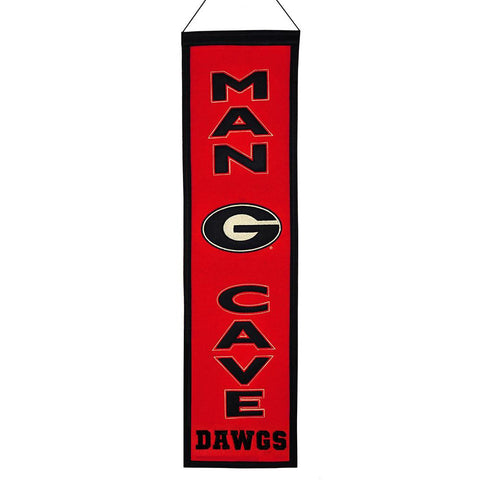 Georgia Bulldogs NCAA Man Cave Vertical Banner (8 x 32)