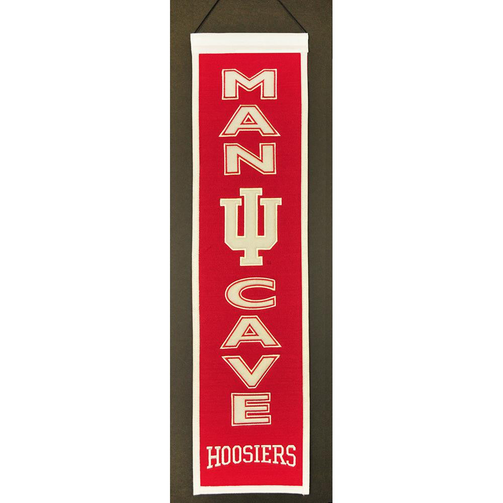 Indiana Hoosiers NCAA Man Cave Vertical Banner (8 x 32)