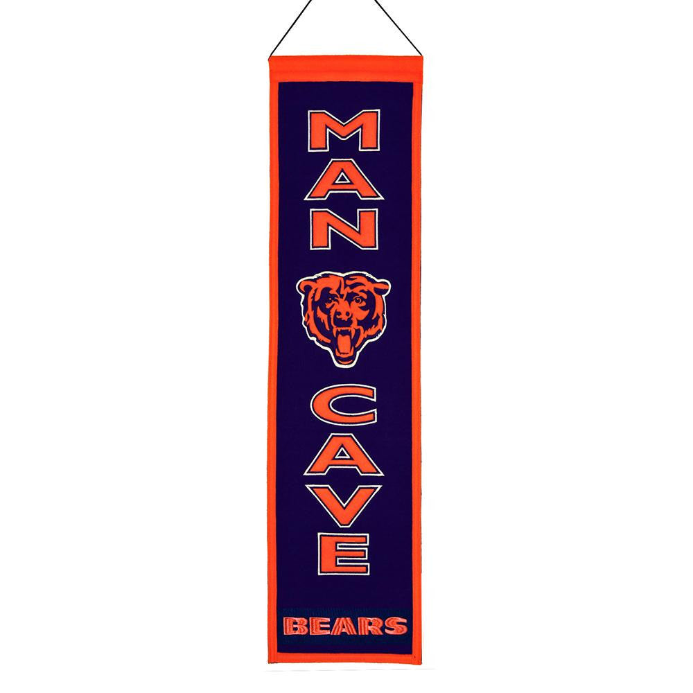 Chicago Bears NFL Man Cave Vertical Banner (8 x 32)