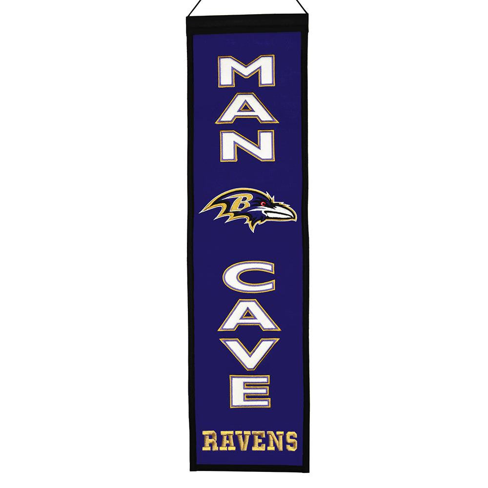 Baltimore Ravens NFL Man Cave Vertical Banner (8 x 32)