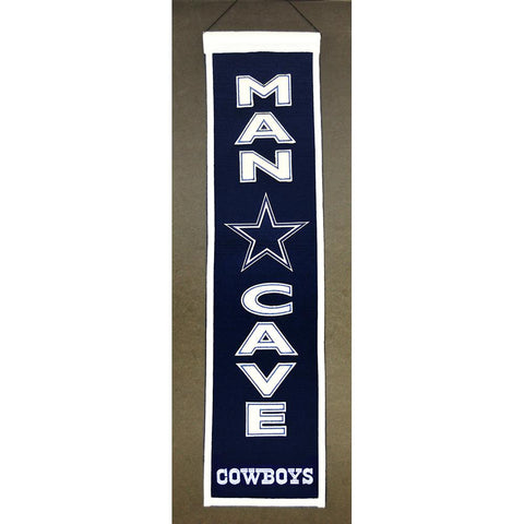 Dallas Cowboys NFL Man Cave Vertical Banner (8 x 32)