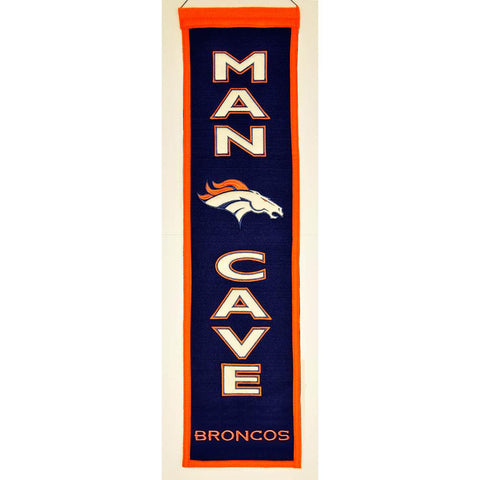 Denver Broncos NFL Man Cave Vertical Banner (8 x 32)