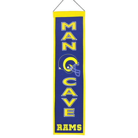 Los Angeles Rams NFL Man Cave Vertical Banner (8 x 32)