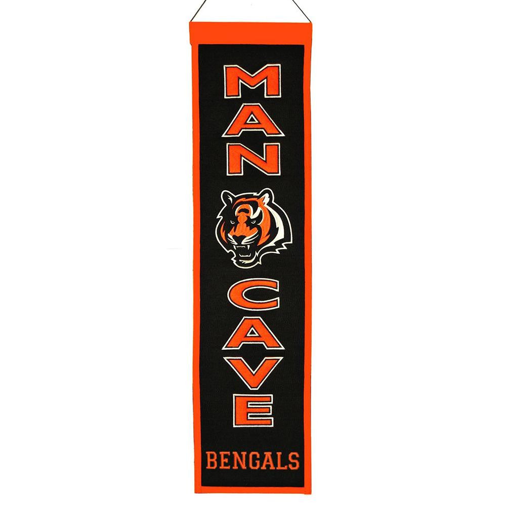 Cincinnati Bengals NFL Man Cave Vertical Banner (8 x 32)