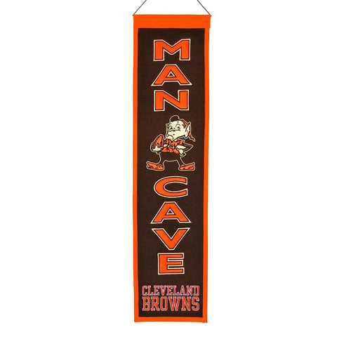 Cleveland Browns NFL Man Cave Vertical Banner (8 x 32)