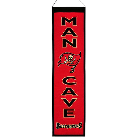 Tampa Bay Buccaneers NFL Man Cave Vertical Banner (8 x 32)