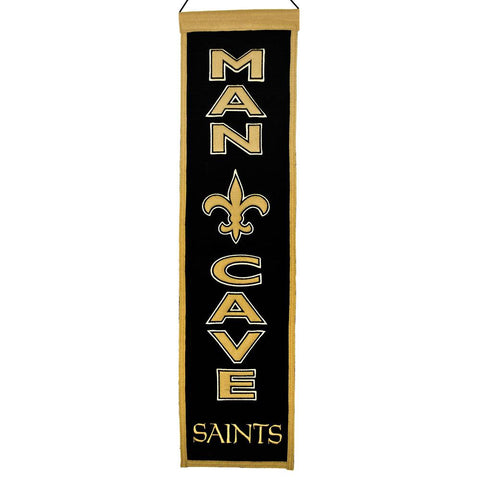 New Orleans Saints NFL Man Cave Vertical Banner (8 x 32)