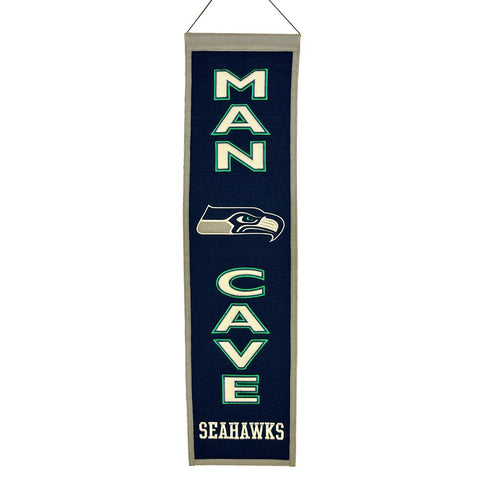 Seattle Seahawks NFL Man Cave Vertical Banner (8 x 32)
