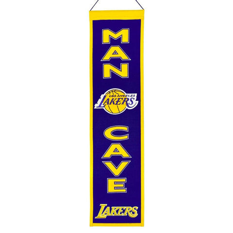 Los Angeles Lakers NBA Man Cave Vertical Banner (8 x 32)