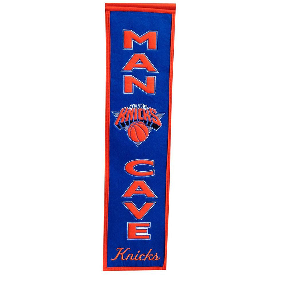 New York Knicks NBA Man Cave Vertical Banner (8 x 32)