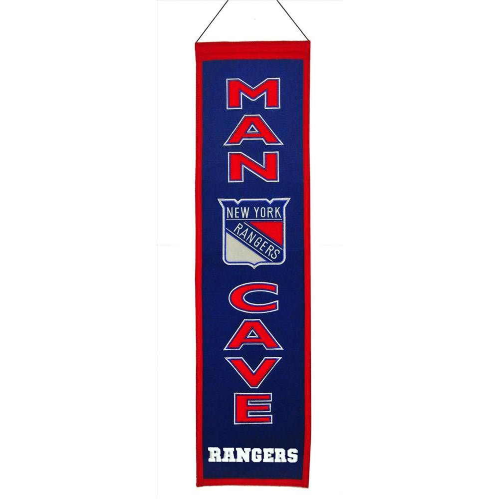 New York Rangers NHL Man Cave Vertical Banner (8 x 32)
