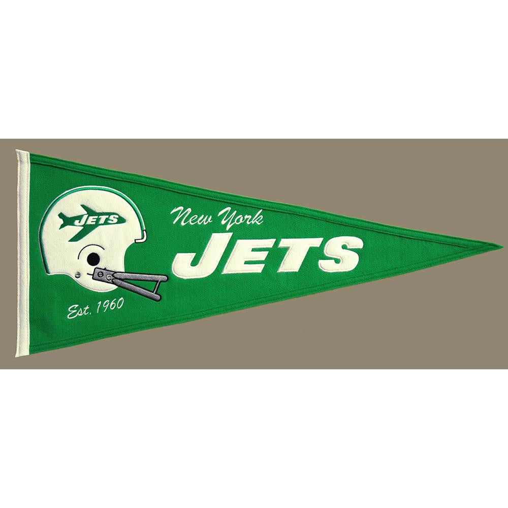 New York Jets NFL Throwback Pennant (13x32)