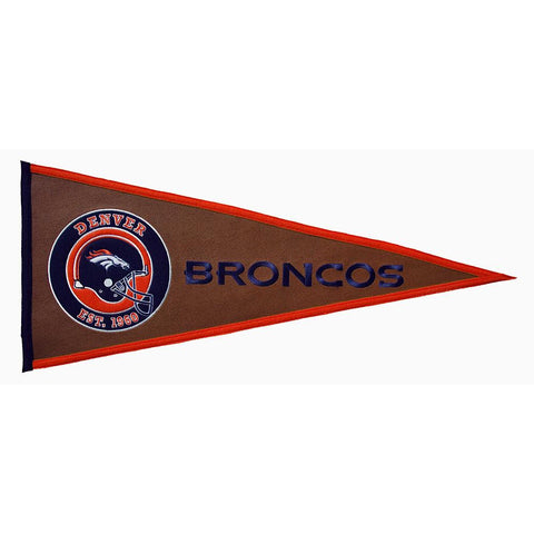 Denver Broncos NFL Pigskin Traditions Pennant (13x32)