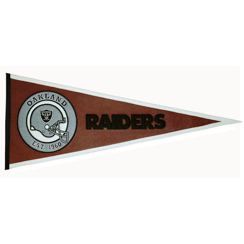 Oakland Raiders NFL Pigskin Traditions Pennant (13x32)