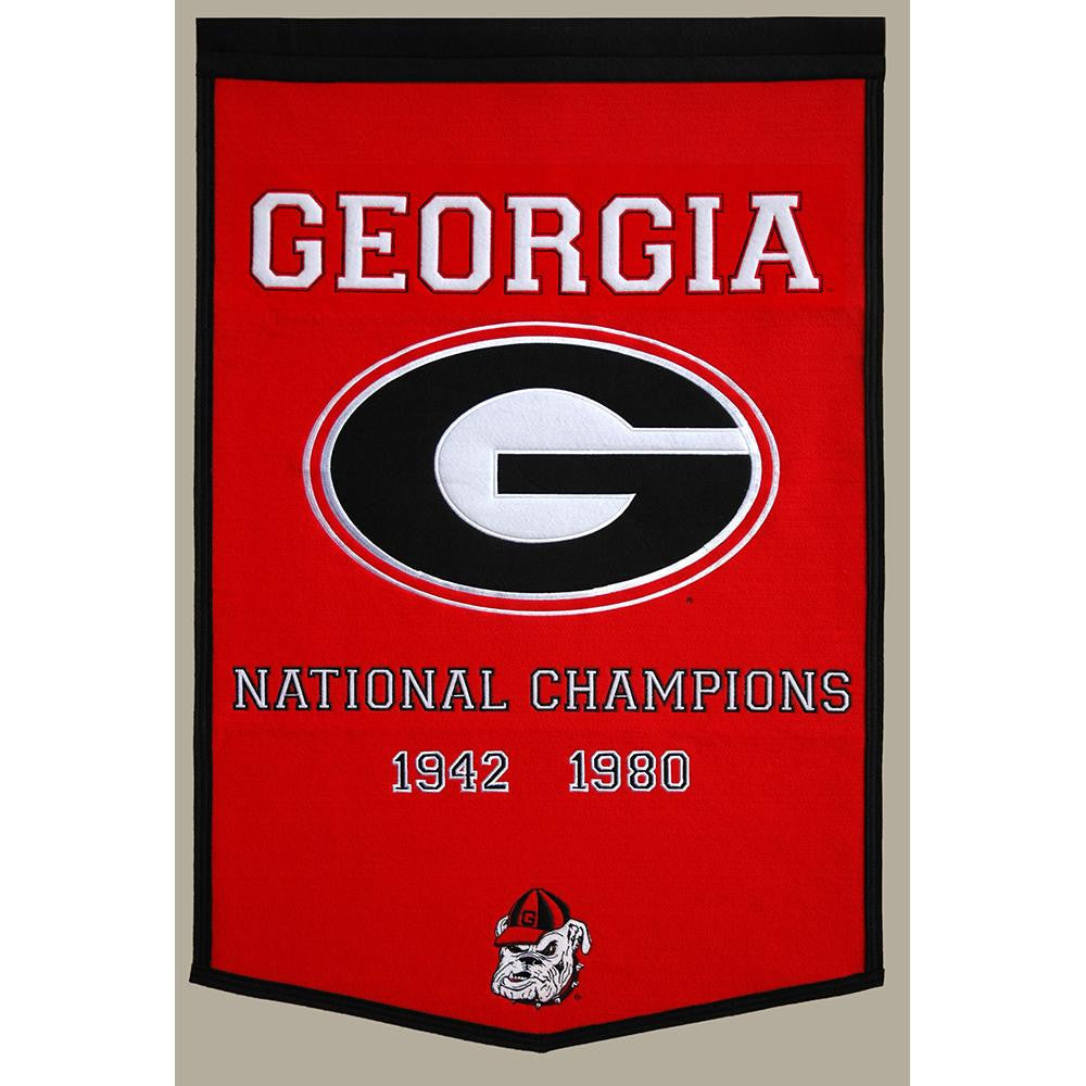Georgia Bulldogs NCAA Dynasty Banner (24x36)