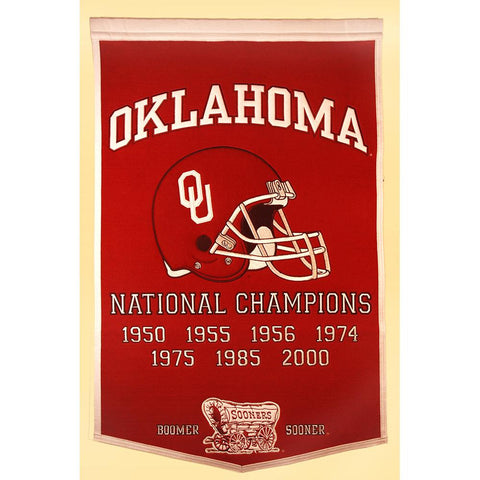 Oklahoma Sooners NCAA Dynasty Banner (24x36)